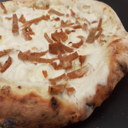 Pizza Alsacienne végane – 100% végétale