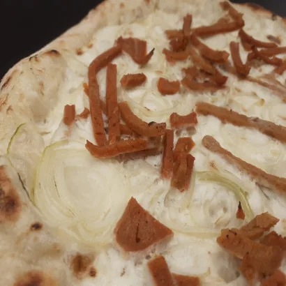 Pizza Alsacienne végane – 100% végétale